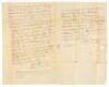 Autograph Letter Signed from a wealthy Kentucky patrician to a freed slave about proving his emancipation - 2