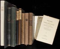 Twelve volumes on geological sciences, written in German