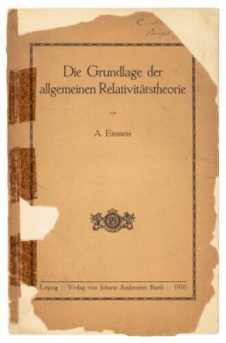 Die Grundlage der Allgemeinen Relativit&auml;tstheorie