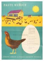 Four posters on animal husbandry in Czechoslovakian agriculture under communism