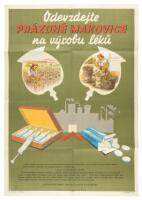 Four Czechoslovakian posters for cultivating socialism