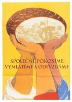 Four Czechoslovakian posters on increasing agricultural productivity