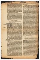 Leaf from the 1539 Great Bible