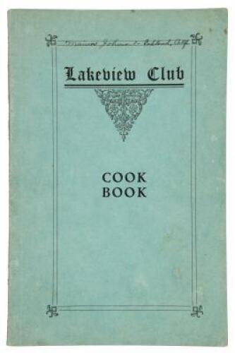Lakeview Club: Recipes