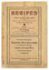 Recipes and Menus of Noted Pacific Coast Chefs