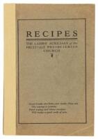 Recipes the Ladies Auxiliary of the Fruitvale Presbyterian Church