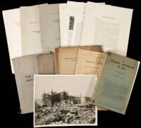 Twelve books, booklets, pamphlets & offprints on the Great Earthquake of September 1, 1923