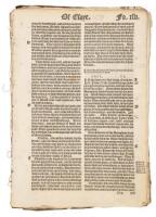 Fifty-nine leaves from the "Great Bible" of 1540