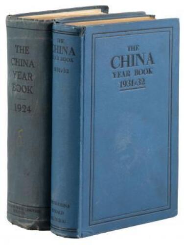 Two China Year Books from 1920s & 1930s, with much statistical and other information