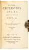 M. Tullii Ciceronis opera quae supersunt omnia. Ad fidem optimarum editionum diligenter expressa. Voluminibus XX - 2