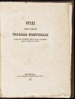 Opere dell' Abate Teodoro Monticelli segretario perpetuo delle Reale Accademia delle Scienze di Napoli