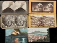 Eleven stereoviews of Mount Vesuvius, and its eruption in 1872 and 1906