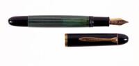 No. 140 Fountain Pen, Striated Green Barrel Band