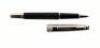 Meisterstuck Solitaire Rollerball, Patterned Black Resin, Stainless Steel Cap