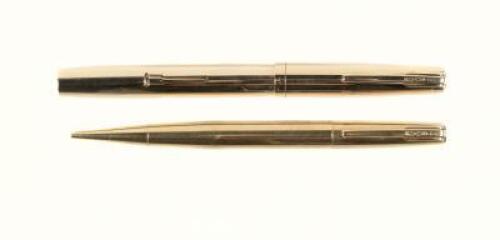 100 Years Fountain Pen and Propelling Pencil Set, 14K Gold