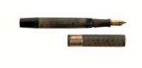 No. 52 V Black Hard Rubber Fountain Pen, 9K Gold Band