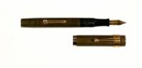 No. 94 Black Hard Rubber Fountain Pen, 14K Gold Band, Ideal Accommodation Clip