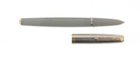 Parker 51 Fountain Pen, Dove Grey, "Wedding Band" Cap, 1941