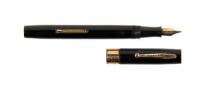 No. 32 Black Hard Rubber Fountain Pen, 9K Gold Band