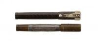 No. 442 1/2 V Safety Fountain Pen [and] No. 42 1/2 V Baby Fountain Pen with Sterling Silver "Wreath" Barrel Band