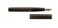 No. 17 Black Hard Rubber Fountain Pen, Chased Pattern