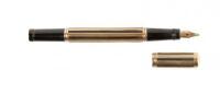 No. 542 1/2 "Night and Day" 14K Gold Overlay Safety Fountain Pen