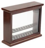 Pen Display Case, Wood and Glass, Holds 20 Pens
