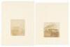 Two original salt prints of San Francisco scenes, identified as Powell Street c.1852