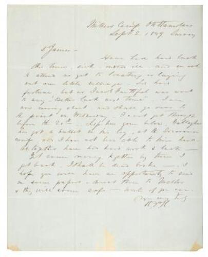 Letter from R.P. Hammond, in the gold region, to James L. Fraener in San Francisco