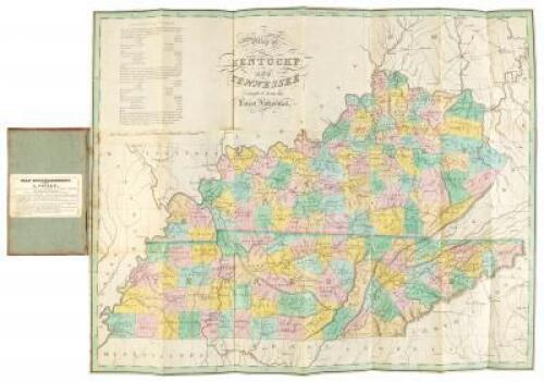 Map of Kentucky and Tennessee Compiled from the Latest Authorities