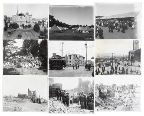 Twenty-one original large format glass plate negatives of San Francisco following the 1906 earthquake