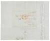Two letters to W.D.M. Howard in San Francisco, on single lettersheet, one being a copy of an earlier letter, regarding collection of debts and remittance in gold dust - 2