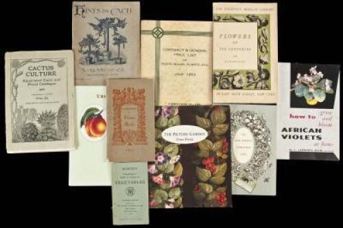 Collection of thirty-two volumes on horticulture, including catalogues and reference books