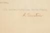 Letter signed by Albert Einstein, declining an invitation - 2