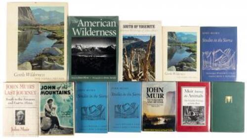 Shelf of Books Consisting of Excerpts of John Muir's Writings