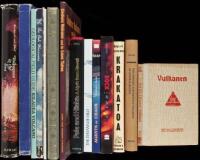 Shelf lot of volumes on volcanoes