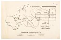 Map Showing the Arkansas & Arizona Copper Co. Jerome, Arizona Scale - 1 inch = 1000 Feet