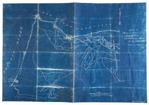 Map of the military reservation at the Presidio of San Francisco. Cal. Lieut. Geo. M. Wheeler, C. of Eng. 1870... Copied by H. von Bayer C.E. 1887
