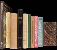 Shelf lot of volumes on geology