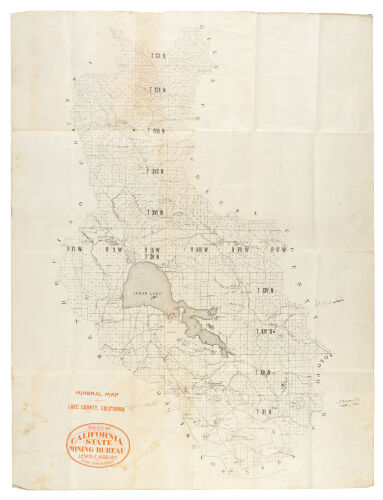 Mineral map of Lake County, California