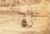 Mammoth plate albumen photograph of Stow Lake in San Francisco's Golden Gate Park, with boaters on the lake, Huntington Falls in the background - 2