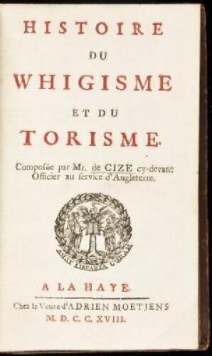 Histoire du Whigisme et du Torisme