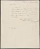 Autograph letter signed