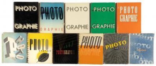 Photographie [cover title] - complete set of Arts et Métiers Graphiques special issues on photography