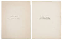 National Bands: A Speech by Rudyard Kipling, Delivered at the Mansion House o Jan. 27, 1915 - 2 copies
