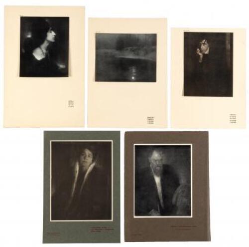 Five early photogravures by Eduard Steichen