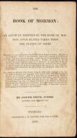 The Book of Mormon: An Account Written by the Hand of Mormon, Upon Plates Taken from the Plates of Nephi