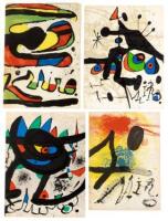 Four volumes of lithographs by Miró