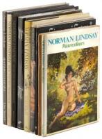 Nine volumes featuring the art of Norman Lindsay