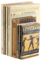 Ten volumes concerning the artwork of Norman Lindsay